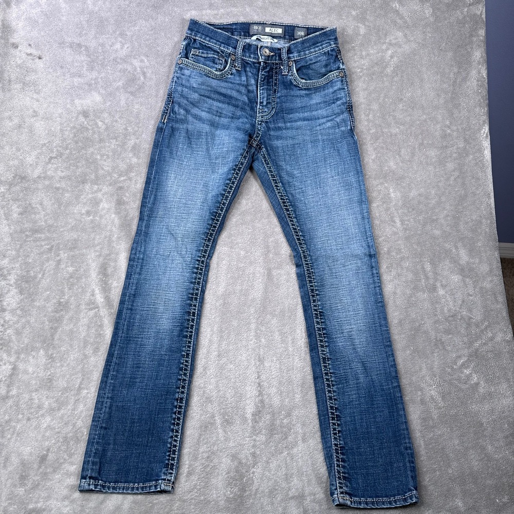 BKE Alec Jeans Mens 30R Blue Straight Leg Medium Wash Denim Pants